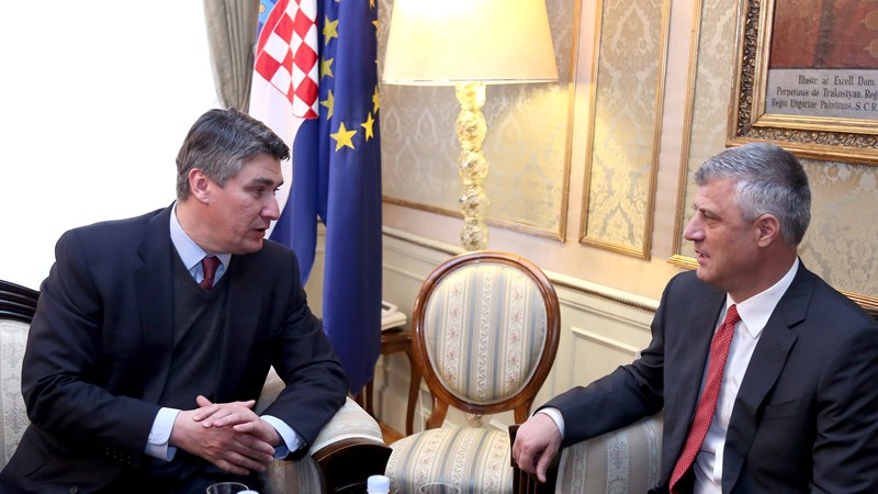 Predsjednik Vlade Zoran Milanović primio prvog potpredsjednika kosovske Vlade Hashima Thaçija